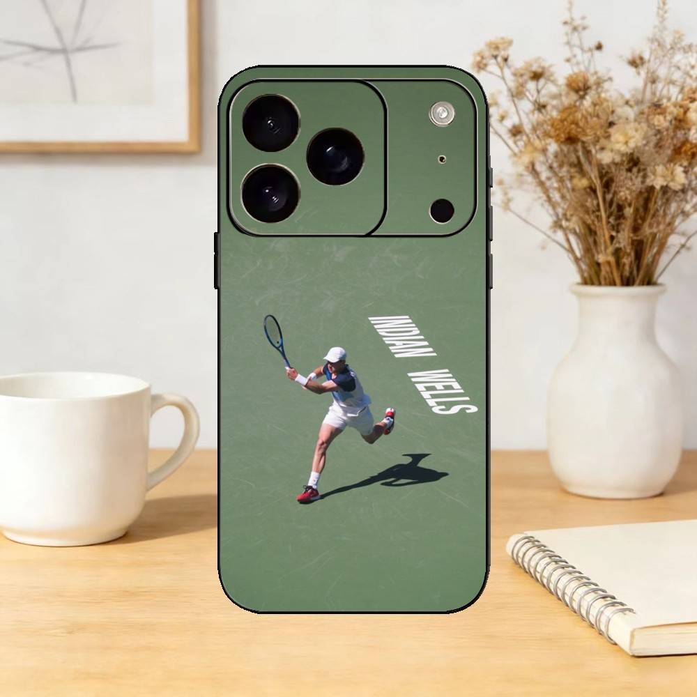 Tennis Jack D-Draper Phone Case Silicone black Soft For IPhone 17,16,15,14,13,12,11,SE,Plus Pro Max