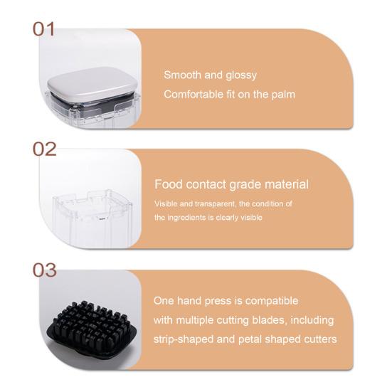 Stainless Steel Veggie Chopper Manual French Fry Cutter for Dicing Slicing Easy Press Vegetable Cutter for Potatoes Carrots Onions