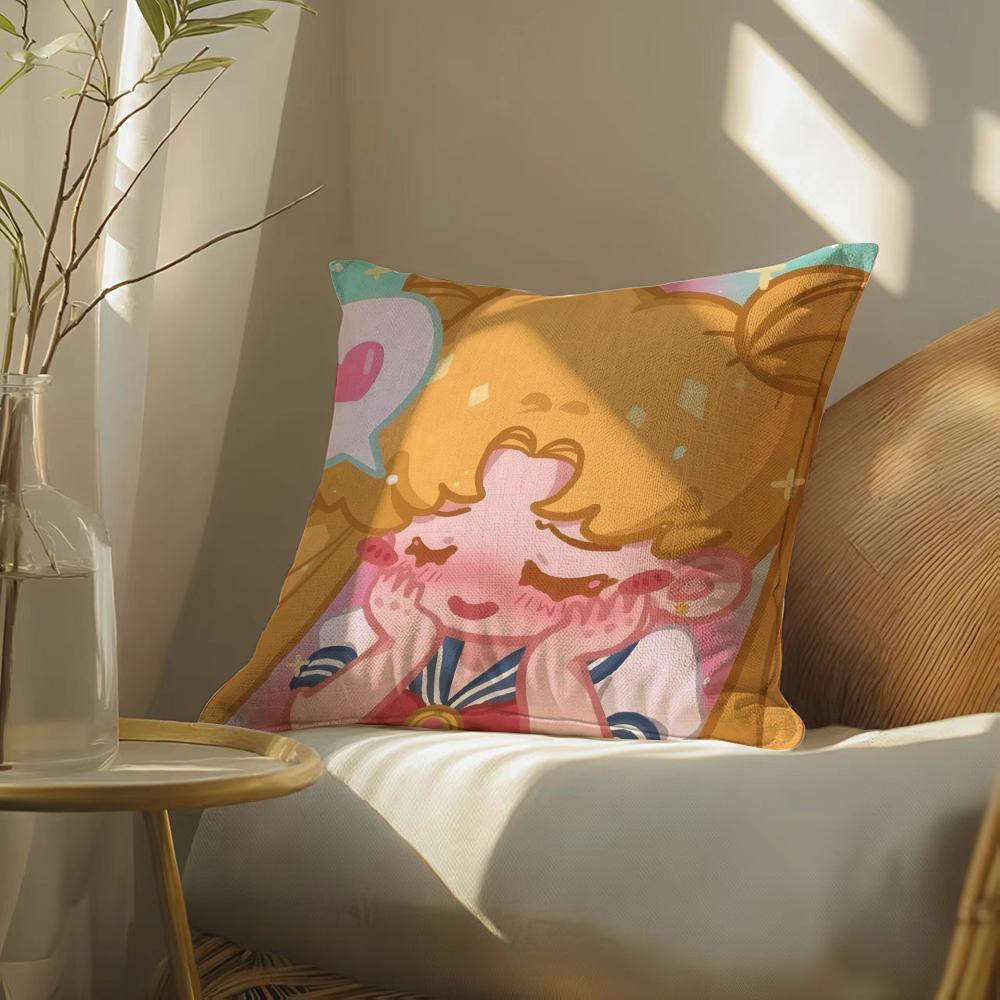 S-Sailoranimem-Moon Pillow Case Pillowcase, Double-Sided Printed, Sofa Cushion, Bedroom Headboard