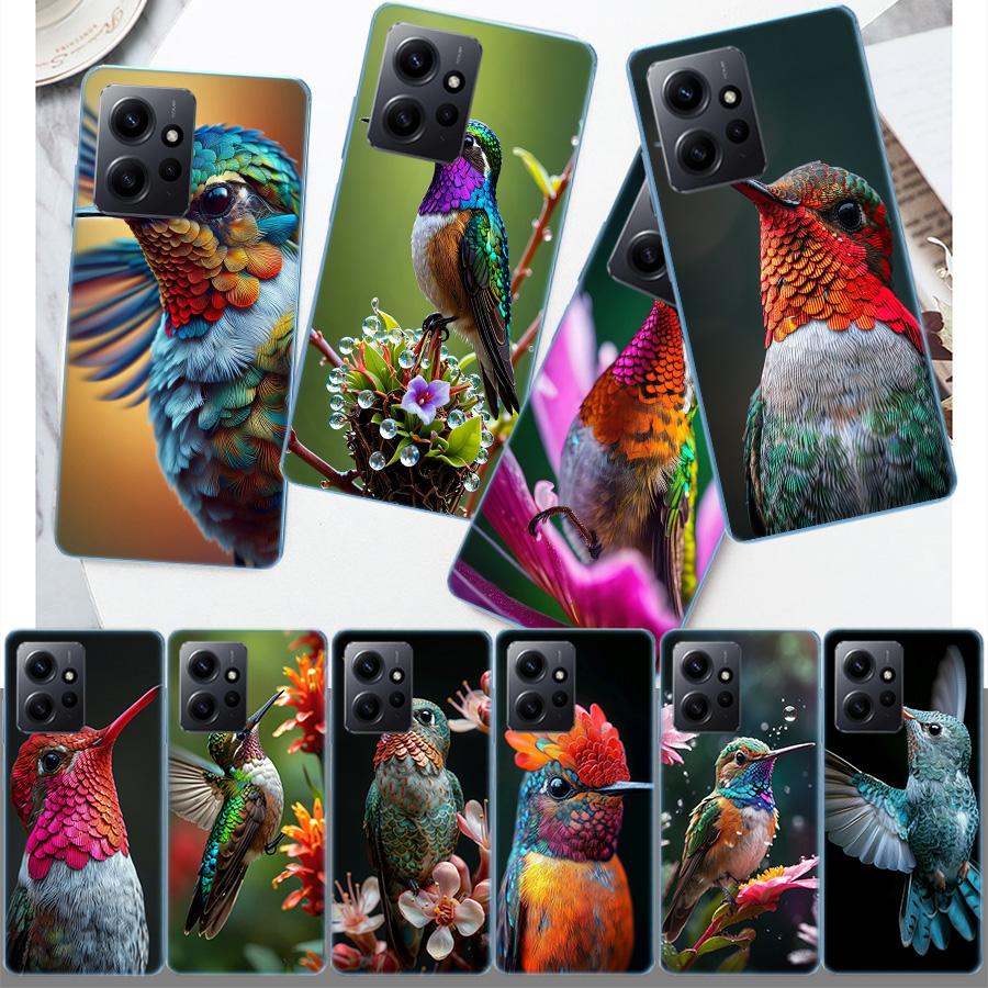 The Spirit of Hummingbirds Phone Case For Redmi 12 13C 12C 15C 9 10 10C Note 13 Pro Plus 14 15 Pro 9T 9C 9A TPU Soft Cover Clear