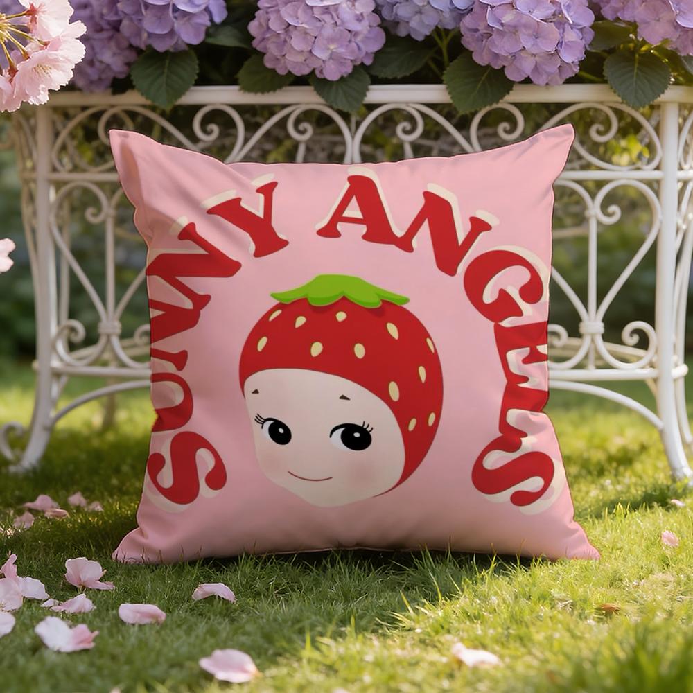 Hot S-Sonnies Cartoon Cushion Cover Home & Car Dual-Scene Pillow Cover: Reversible for Premium Comfort