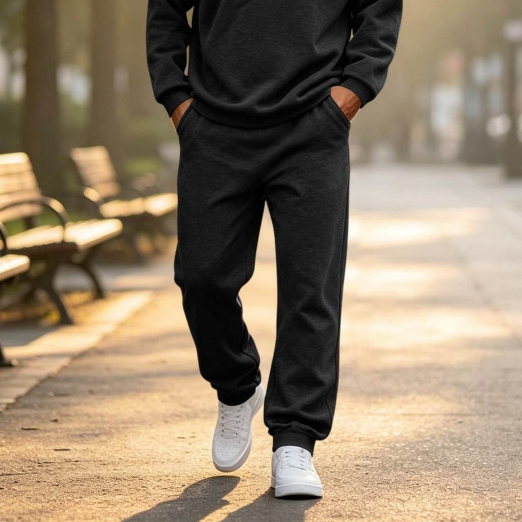 Men's Casual Sweatpants with Elastic Waist for and Everyday Wear