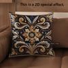 2D Colorful Floral Embroidered Pillow Covers For Home Pattern Cushion Cover Suitable For Sofa Bedroom Car Pillow Cover