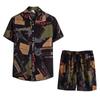Men’s Summer 2-Piece Beach Printed Short Sleeve Shirts & Shorts Pants Sets