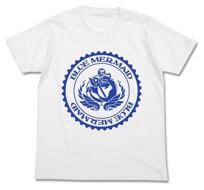 Cospa High School Fleet Blue Mermaid WHITE M Size T-shirt