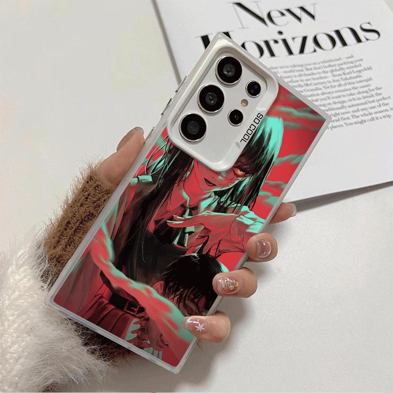 Anime Character Yoru War CSM Soft Phone Case for Samsung Galaxy S24 S25 FE S26 Edge S23 Ultra S22 Plus S21 + Shockproof Cover Ba