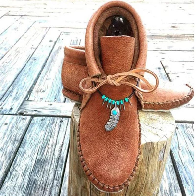 New large size women's shoes short snow boots autumn and winter new flat cotton boots Martin boots women's boots
