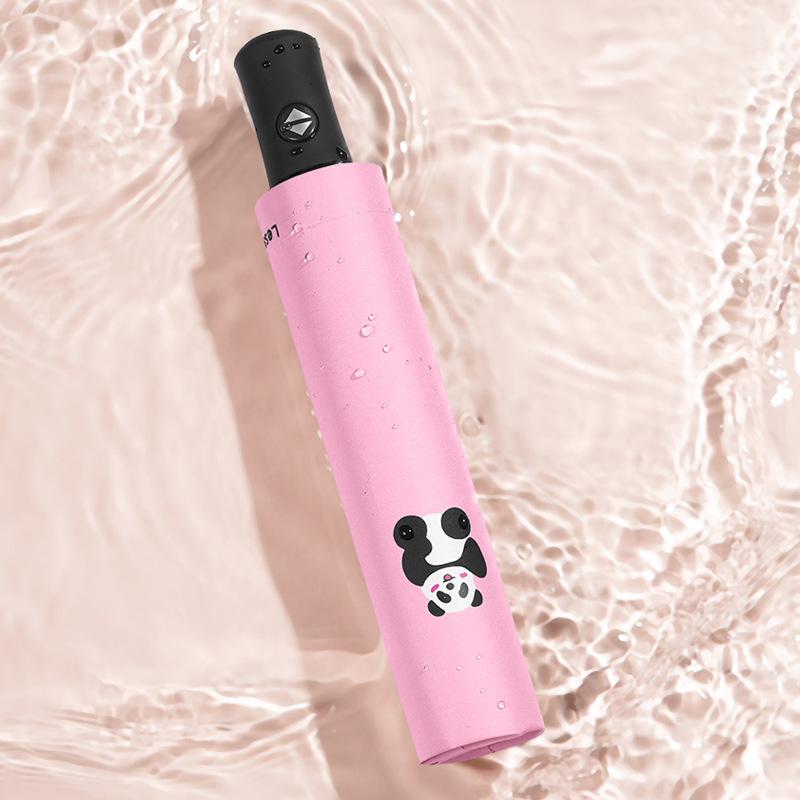 Umbrella High value weather and rain panda automatic portable parasol vinyl sun protection portable folding sun umbrella