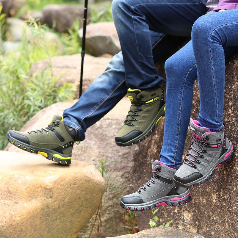 Men's and Women's Same Outdoor Hiking Shoes Large Size Men's and Women's Shoes Wild Hiking Sports Shoes Tooling Shoes Martin Boots