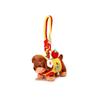 Girl Heart Puppy Car Key Ring Soft Animal Puppy Dolls Keyring  Hanging Accessory