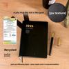 2026 Schedule Notebook Soft Leather Cover A5 Efficiency Manual Self-discipline Two Days Per Page Daily Planner Agenda
