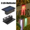 LED Solar Garden Lights Outdoor Garden Square Wall Lamp IP65 Waterproof Solar Powered Light Yard Balcony Fence Decoration Lamps