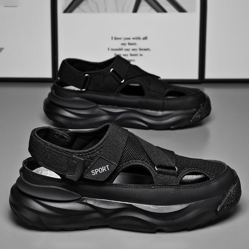 Men's Summer Sandals Non-slip Fashion Comfortable Casual Slip-on Breathable Water Proof Round Toe Platform Flat Heel Summer Main