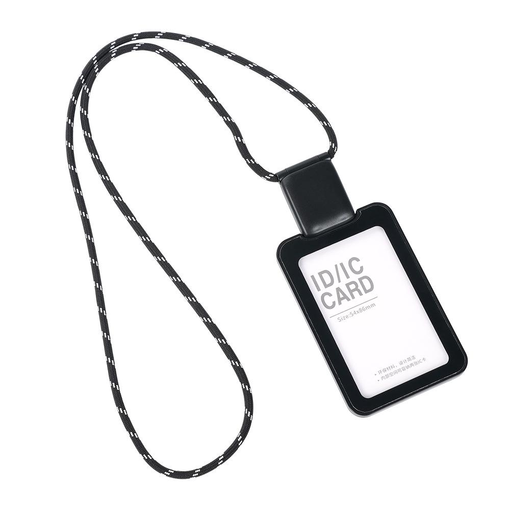Retractable ID Badge Holder with Lanyard for Office and Bus Cards