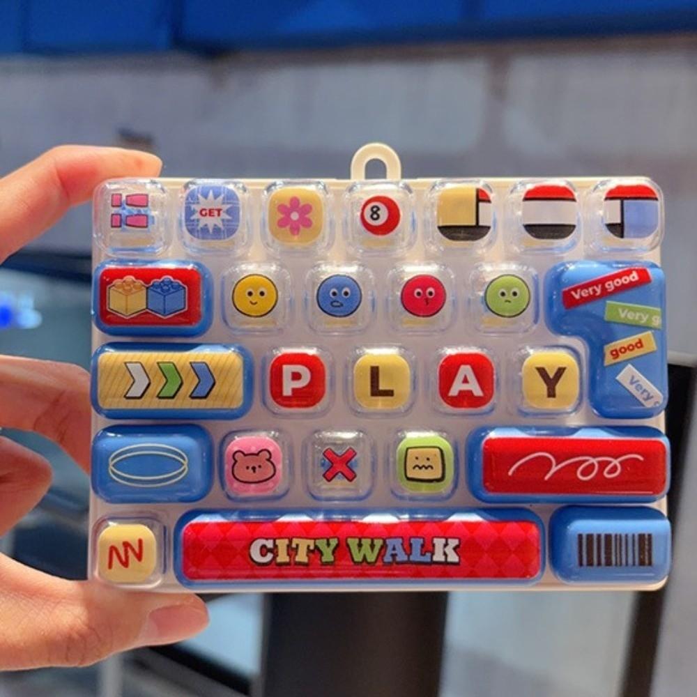 Desktop Decoration Fingertip Button Keyring Portable Fidget Bag Pendant Gift