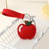Cute Fruit Pendant Strawberry Bag Pendant Portable Leather Keychain  Gift