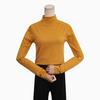 Sweater Women's Base Slim Fit Rolled Edge Half High Neck Long Sleeved Pullover Knitted Sweater