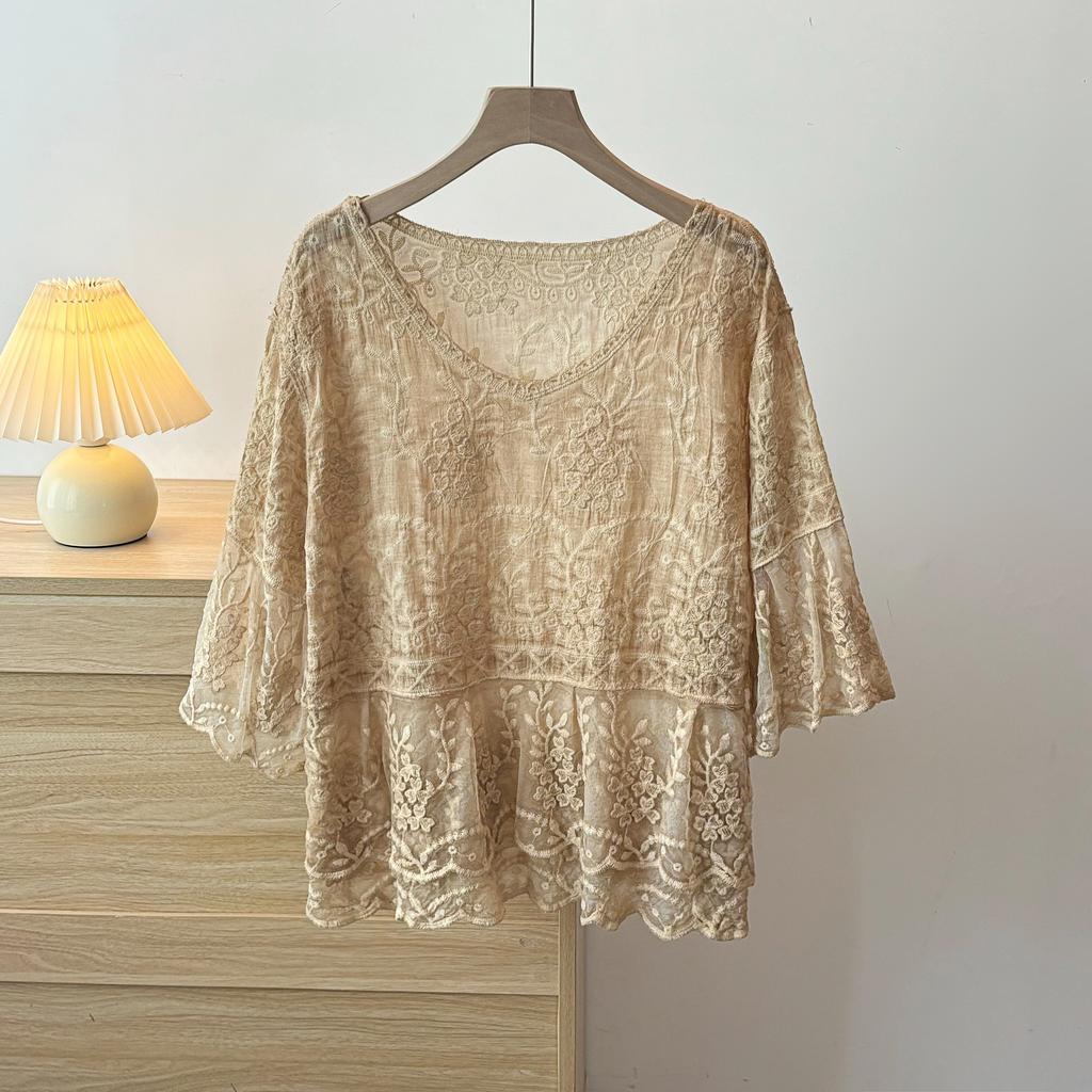 Dimanaf 2025 New Summer Women T-Shirt Tshirt Short Sleeve Bat Basic Fashion V-Neck Tops Tees Casual Loose White Tees