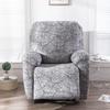 Elastic Recliner Sofa Cover Full Protection Thick Fabric Slipcover with Floral Print for Rocking Chairs