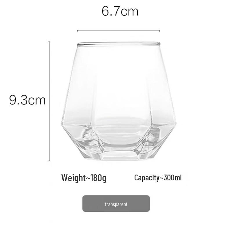 ZISIZ Ins Style Diamond Glass Water Cup