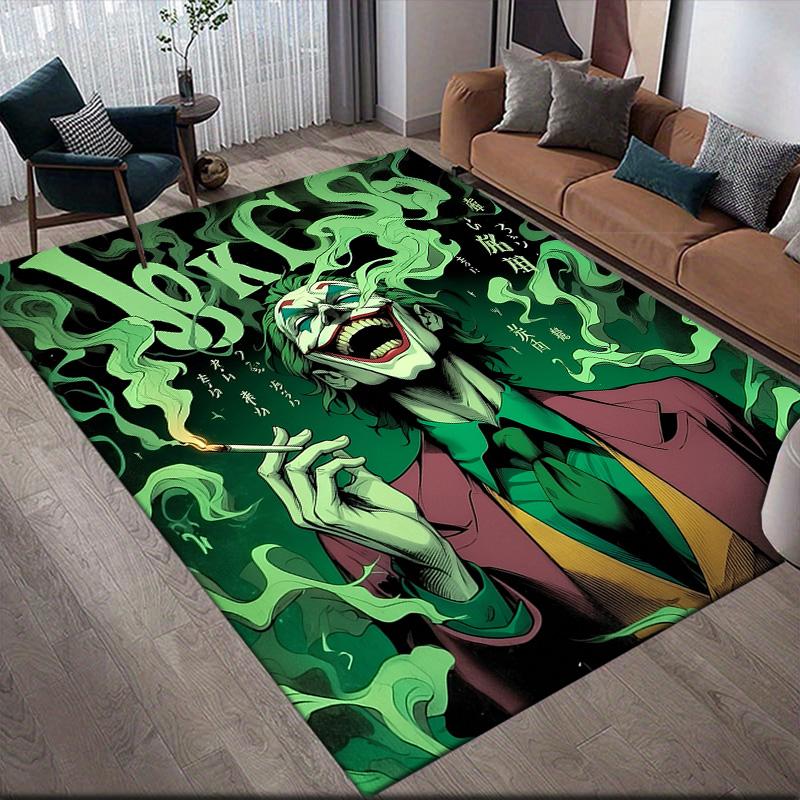 Clown Smile Anti-Slip Floor Mat, Rectangular Carpet for Bedroom, Game Room & Living Space Decor