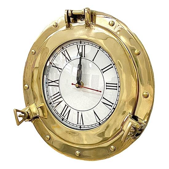 Naval Ship Porthole, Antique Window Wall Clock, Decorative Wall Porthole,