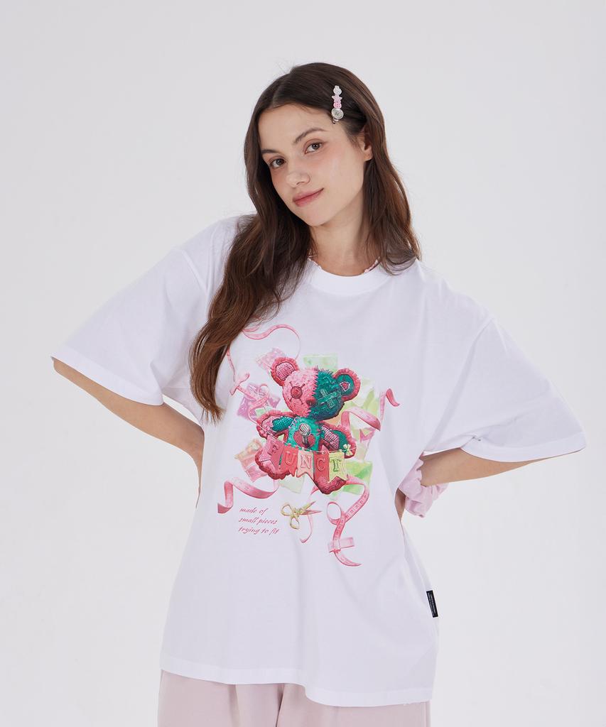 DYSFUNCT Funct Studded Bears T-Shirt(White)
