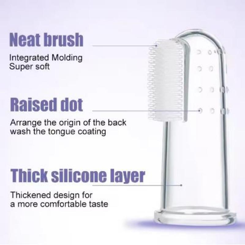 Silicon moale pentru degete pentru animale de companie Periuță de dinți Perie pentru câini Respirație urâtă Tartar Instrument de îngrijire a dinților Scrub de curățare a pisicilor Articole pentru animale de companie din silicagel