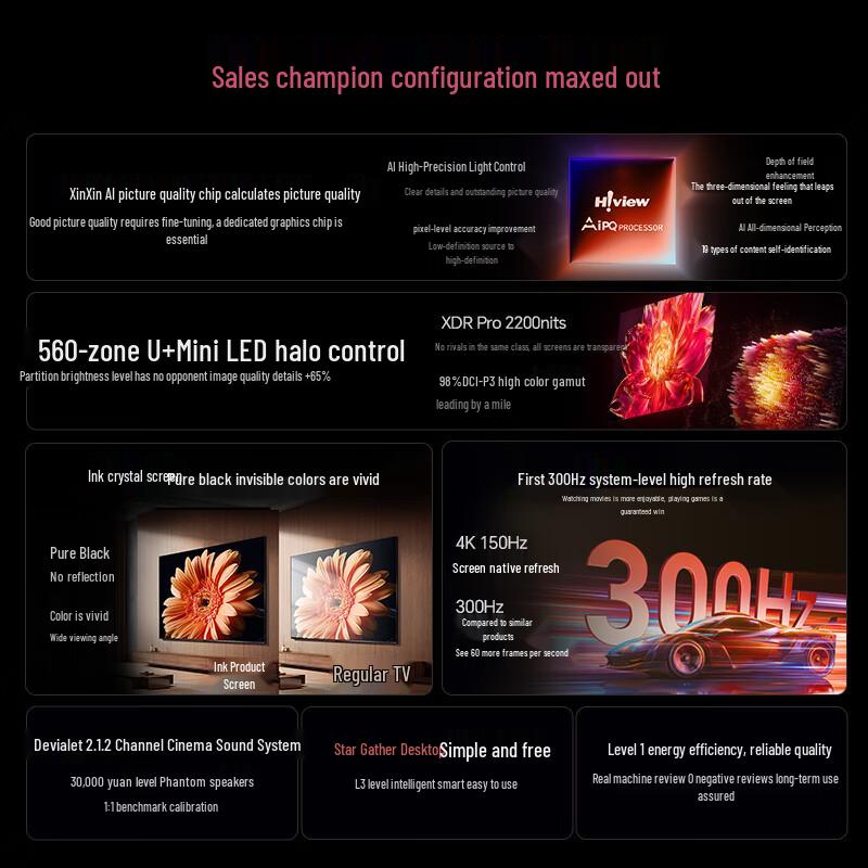 HISENSE E5Q Pro MiniLED 4K Smart TV