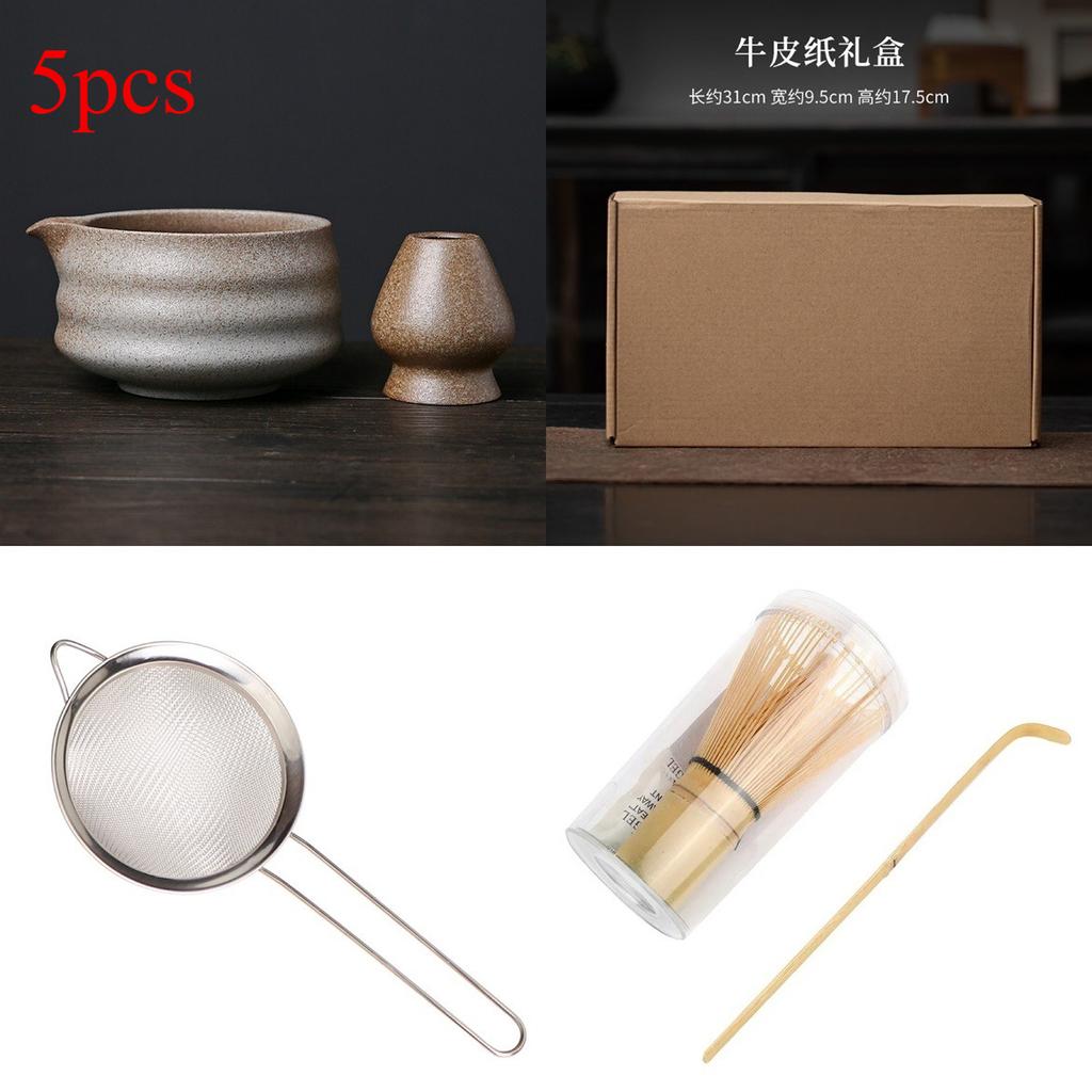 1-5 Japanese Matcha Whisk Stand Tea Ceremony Matcha Bowl Bamboo Whisk Grinder Brushes Tea Tools Holder Tea Accessories Teaware