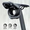Bike Cable Combination Lock 4-Digit Password Anti-theft Bicycle Lock Long-lasting Cable Lock with Alloy Core for MTB Road Bike