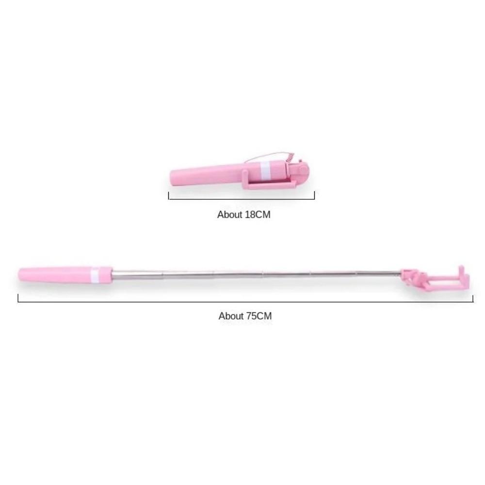 3.5mm Plug Portable Handheld Selfie Stick Type-C Plug Extendable Selfie Stick Cellphone