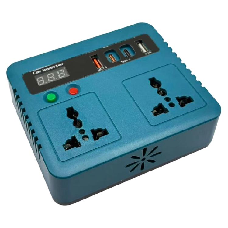 150W Tool Battery Inverter Unit with Outlet Access and USB Output for Outdoor Backup, Vehicle Readiness and Temporary Reserve Electricity Use