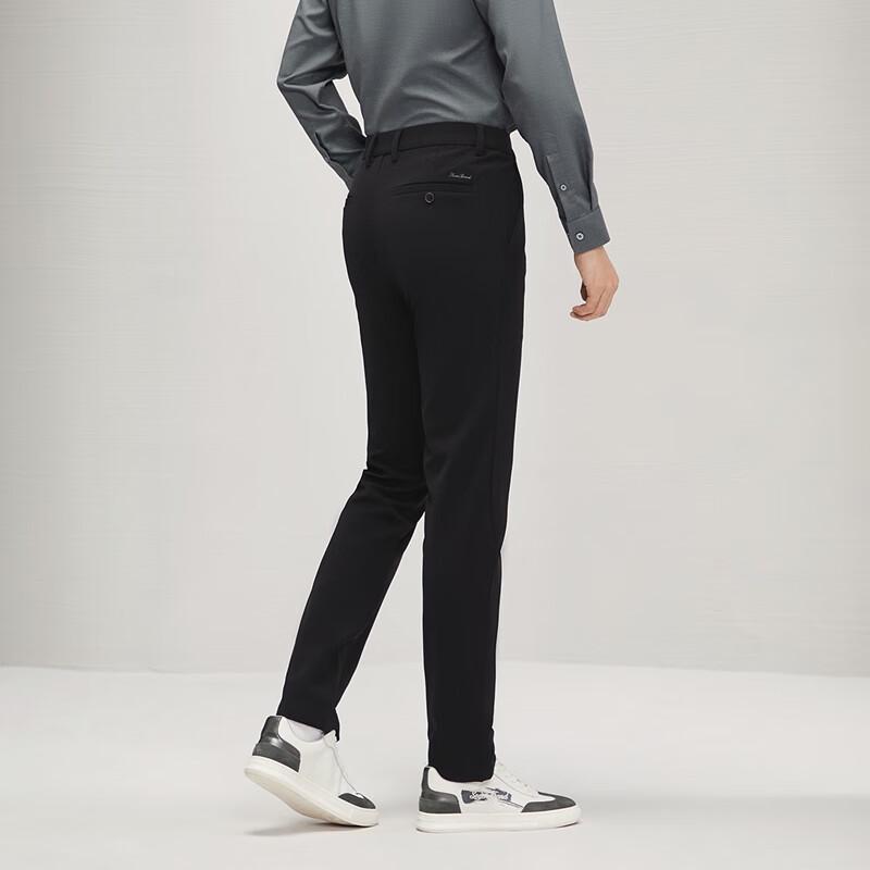 

Qipai Men s Business Casual Straight-Leg Trousers 31