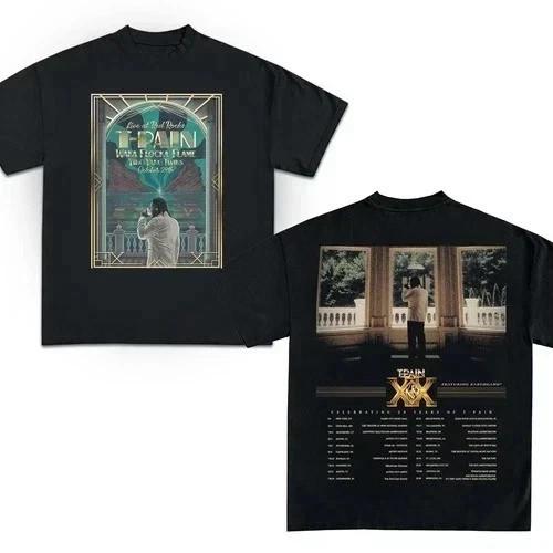 T-pain TP20 Tour Celebrating 20 Years of His Music Career 2026 Tour T-Shirt XXL
