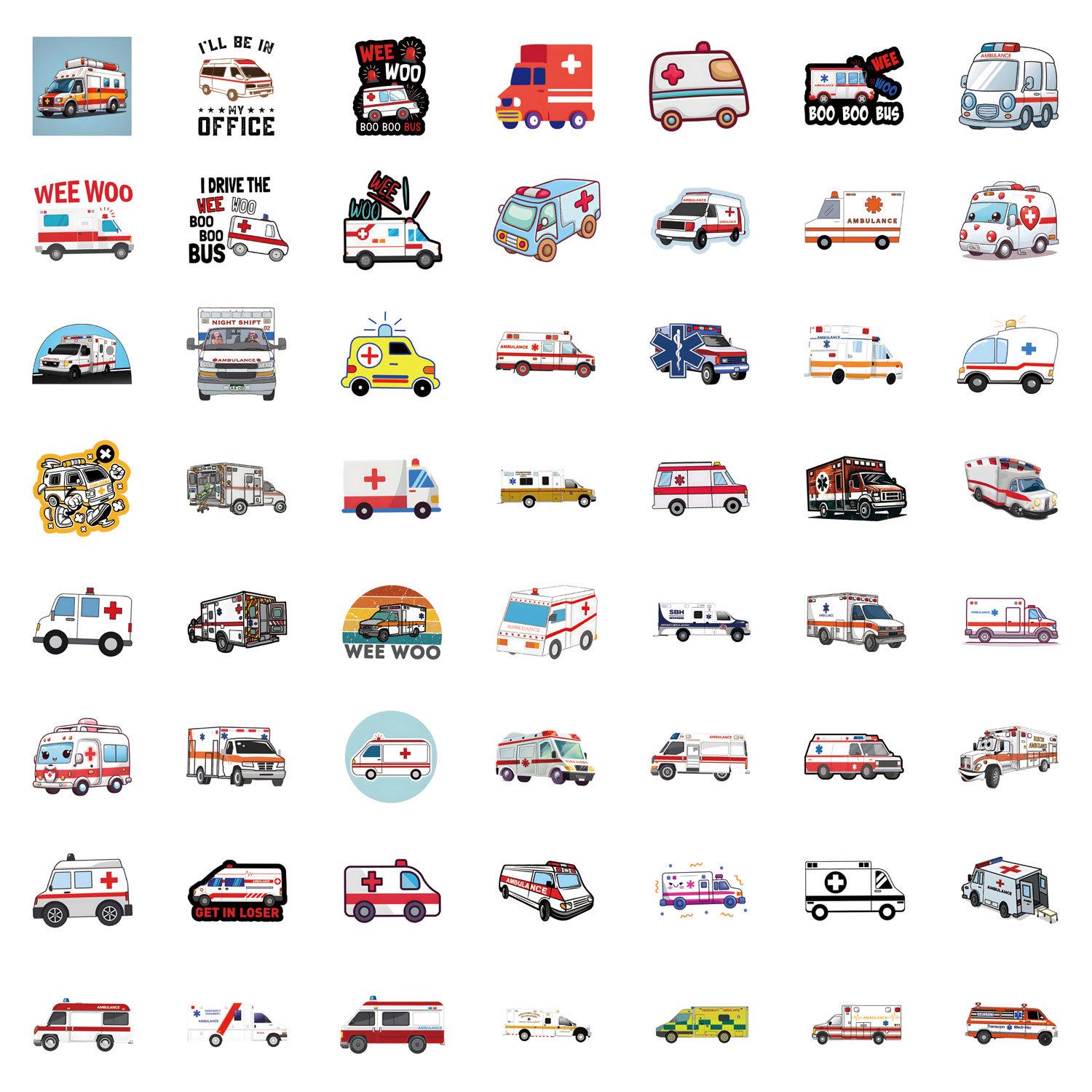 

55 Новых Индивидуальных Граффити-Наклеек для Скорой Помощи, Автомобиля, Багажа и Кружек