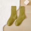 Women's Terry Fluffy Mid-Calf Socks - Thick, Warm, Imitation Cashmere for Autumn & Winter Versatility