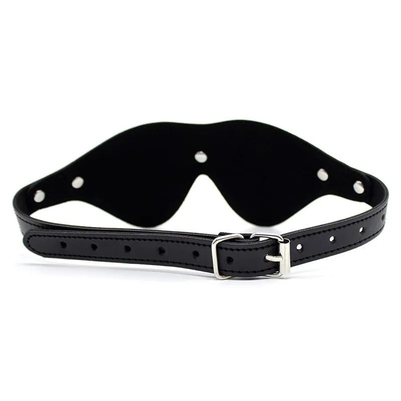 New Leather Cosplay Blindfold Sexy Fashion Adult Eye Patch Black Rose Pink Party Costume Props