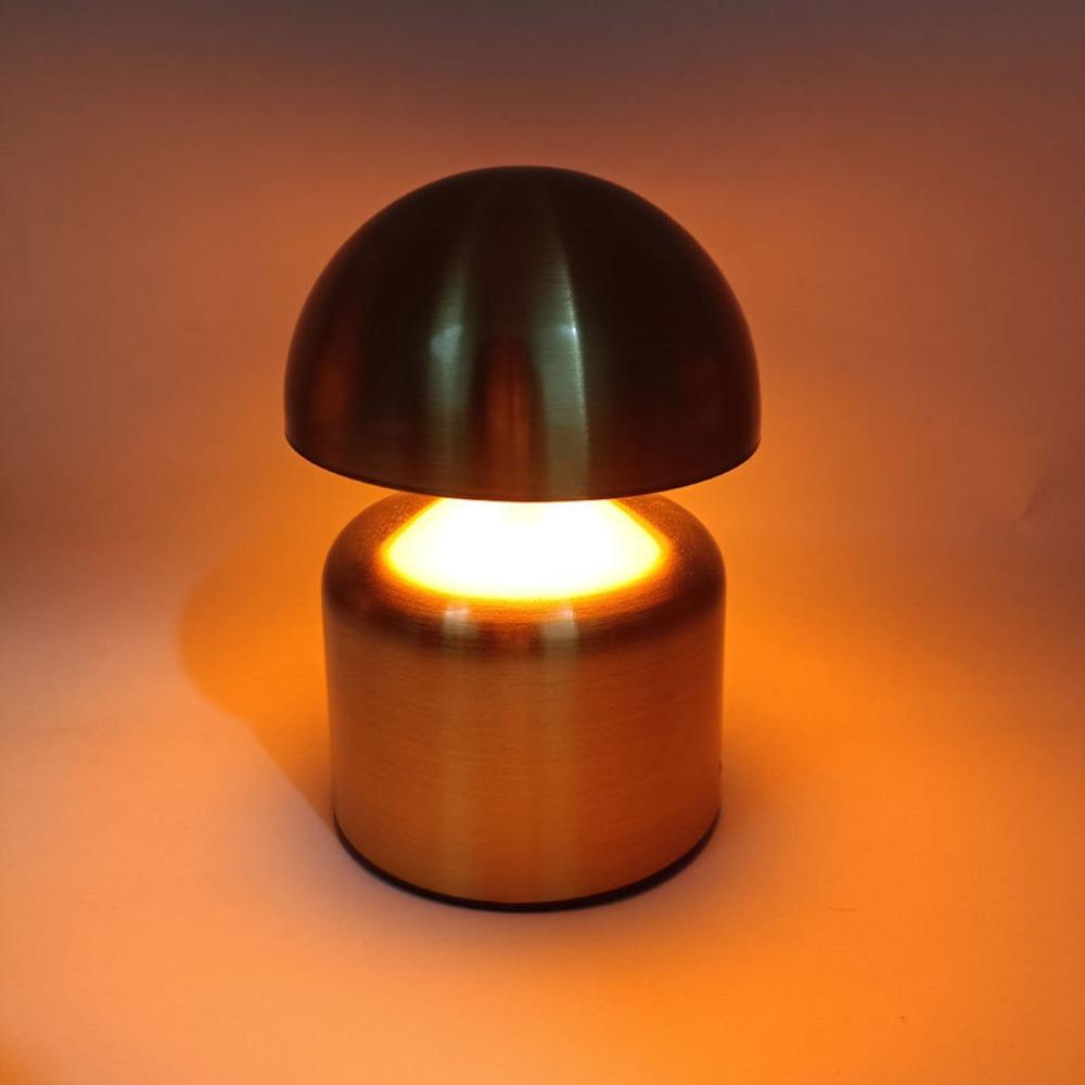 Touch Sensor Mushroom Shape Table Lamp USB Rechargeable Atmosphere Desk Lamp  Bar Atmosphere