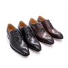 Summer Low-Top Cowhide Single Shoes Formal Men'S Shoes Lace-Up Gentleman'S Business Casual Oxford Shoes