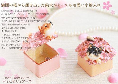 Piearth, the leading brand of crystal jewelry boxes. Kotetsu the Shiba Inu Jewelry Box ex510-2 ex510 [Pierce Direct Shop]