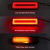 1PC 62 LED Trailer Truck Rear Brake Light Double Color Flow Turn Signal Light Car Brake Light Bar Side Marker Lamp Light