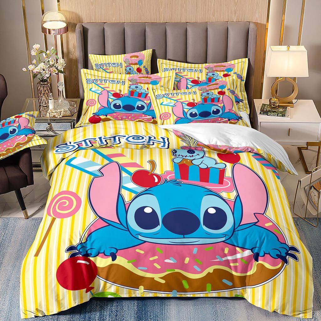 Digital Printing Three-Piece Cute Cartoon Quilt Cover 3D Bed Kit