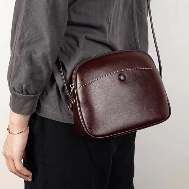 Genuine Leather Women's Crossbody Bag,Shell Phe Bag,Premium Sense Casual Commuter Hundred Shoulder Bag