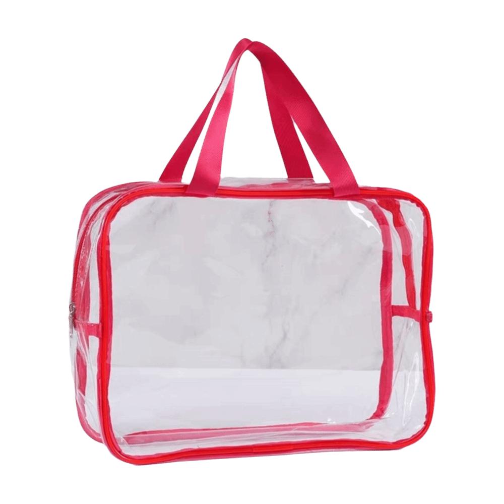 Transparent Makeup Bag Large Capacity Cosmetic Bag Clear Handbag  Suitable For Men Women