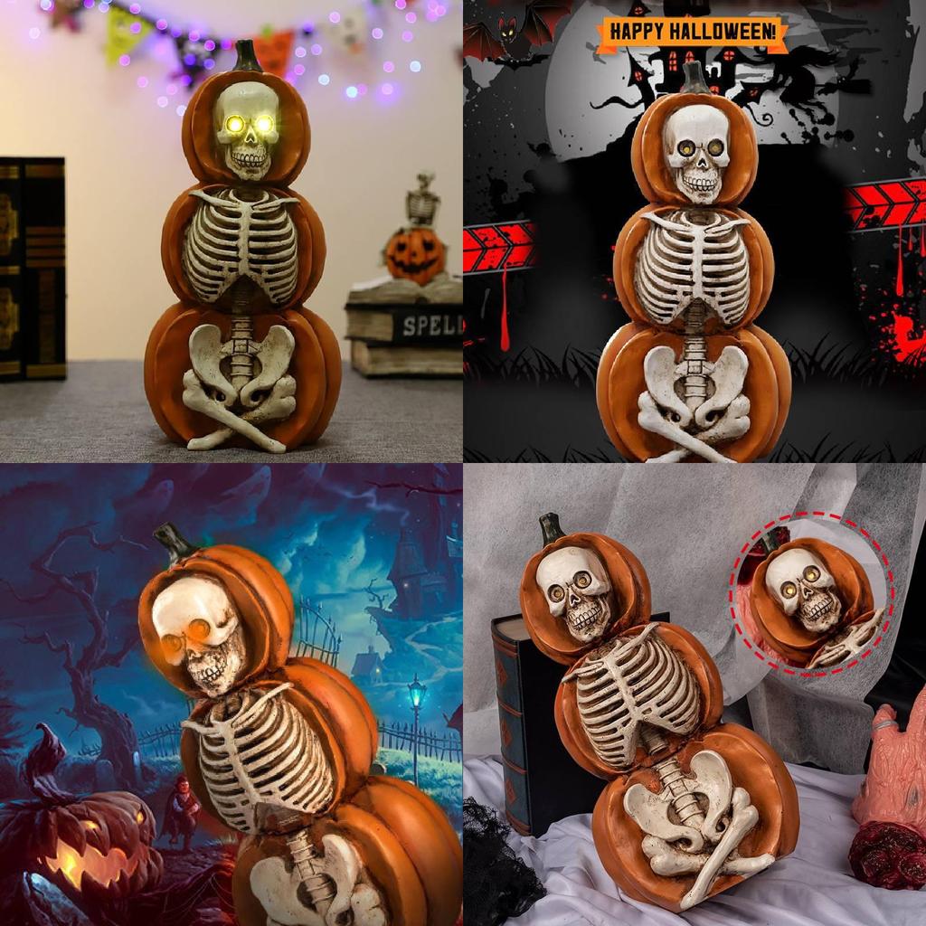 Ornament Halloween Pumpkin Luminous Creative Decoration Ancient Atmosphere Gift