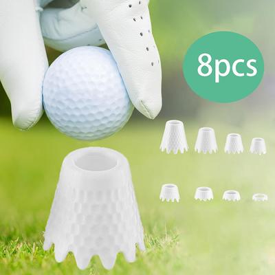 8Pcs Mini Beer Bottle Golf Tees Simulator Tees For Outdoor Practice Training Recyclable Plastic Golf Tee Accessories