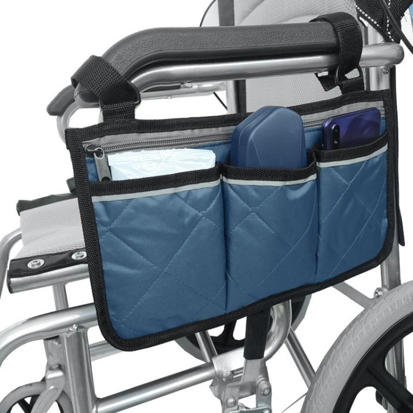 

Wheelchair Side Bag, Wheelchair Pouch For Wheelchair, Wheelchair Bags To Hang On Side, Wheelchair Accessories Bag One Size