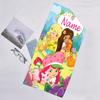 1pc Strawberry Princess1 Beach Towel with Custom Name, Beach/Swimming/Bath/Picnic/Camping Towel, Suitable for Seaside Beaches