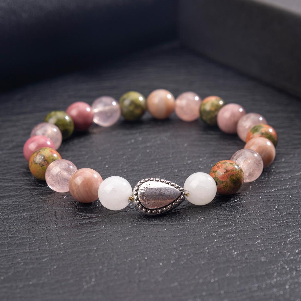Natural crystal bracelet, strawberry crystal bracelet, high-end women's jewelry, accessories